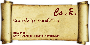 Cserép Renáta névjegykártya