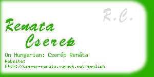 renata cserep business card