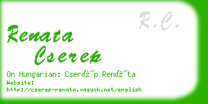 renata cserep business card